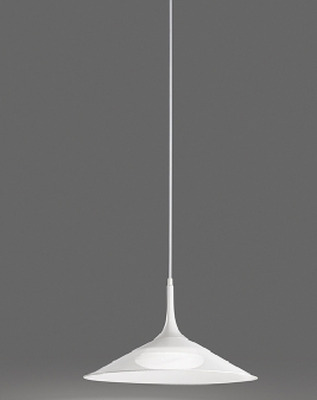 Lampadario moderno a sospensione in metallo rete bianco 50cm 6438B PERENZ