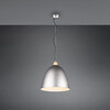 Cupola in metallo nickel antico e legno lampadario 40cm 41914 JAGGER LUCI MODERNE