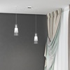Lampadario moderno 2 luci vetro cono 1079/S2-S CONE TOP LIGHT