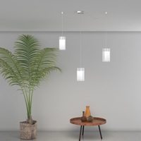 Lampadario lineare 3 luci vetri quadrati 1104/S3-S TOP LIGHT