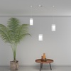 Lampadario lineare 3 luci vetri quadrati 1104/S3-S TOP LIGHT