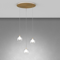 Lampadario 3 luci moderno a sospensione vetro pallina 1206OS/S3 INSIDE TOP LIGHT