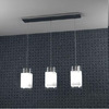 Lampadario moderno 3 luci vetro squadrato 1104/S3 TOP LIGHT