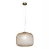 Immagine aggiuntiva di Lampadario sfera aperta ambra vetro sfaccettato 40cm  42637