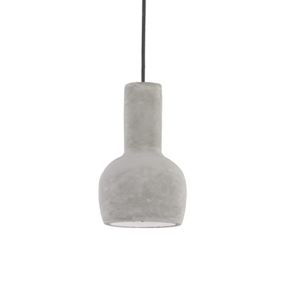 Lampadario piccolo moderno cemento grigio cupolina 14x25 OIL-3 SP1 IDEAL LUX