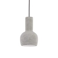 Lampadario piccolo moderno cemento grigio cupolina 14x25 OIL-3 SP1 IDEAL LUX