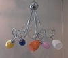 Lampadario vetri colorati 5 luci MIA/S5/COL DUE P