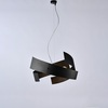 Immagine aggiuntiva di Lampadario nero moderno elegante spirale di fasce 3 luci  42388