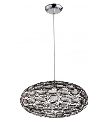 Lampadario moderno ovale gocce grigio 37485 LUCI MODERNE