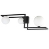 Immagine aggiuntiva di Lampadario moderno design curve quadre nero 3 sferette camera da letto ingres