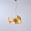 Immagine aggiuntiva di Lampadario moderno sospensione oro spirale di fasce  42389
