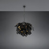 Lampadario a sospensione nero oro in acrilico cascata foglie 70cm 41905 LEAVY LUCI MODERNE