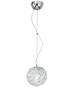 Sospensione sferica piccola 20 cm fili alluminio 39582 LUCI MODERNE