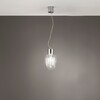 Ulteriore dettaglio di Lampadario piccolo 18cm vetro soffiato trasparente  42936