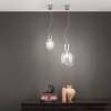 Lampadario piccolo 18cm vetro soffiato trasparente 42936 LUCI - foto 4