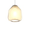 Lampadario vetro semi-trasparente ambra delicato moderno 1176CR/S1-BETA-AM TOP LIGHT