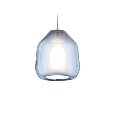 Lampadario piccolo moderno blu azzurro trasparente  43283