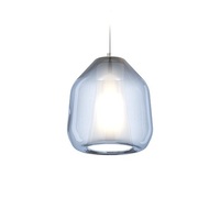 Lampadario piccolo moderno blu azzurro trasparente  43283