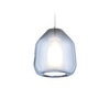Lampadario piccolo moderno blu azzurro trasparente  43283