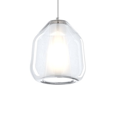Lampadario con vetro trasparente isole comodini piccoli bagni ingressi  43284
