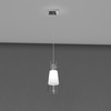 Piccolo lampadario a sospensione 1 luce vetro cono 1079/S1 TOP LIGHT