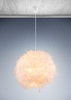 Immagine aggiuntiva di Lampadario fashion piume bianche svolazzanti sfera 45cm piccola camera o salo