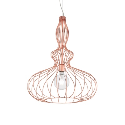 Lampadario grande a griglia rame moderno 54cm LUCI E COLORI