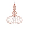 Lampadario grande a griglia rame moderno 54cm LUCI E COLORI