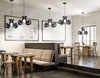 Immagine aggiuntiva di Lampadario moderno grigio scuro fum&egrave; ricciolo acrilico  41552