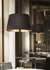 Immagine aggiuntiva di Lampadario riflessi caldi 6 luci paralume trapezio nero oro 60cm NORDIK SP6 I