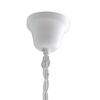 Lampadario romantico chic bianco 3 luci tessuto grigio camera da letto salotto ingresso  43854 - foto 4