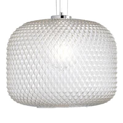 Lampadario medio trasparente moderno sfaccettato sfera a fascia 42641 LUCI MODERNE
