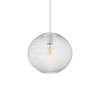 Lampadario bianco a sfera in rete metallica 29cm cucine ingressi bagni NET SP1 D29 BIANCO IDEAL LUX