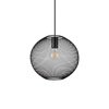 Lampadario maglia metallica a sfera nero a Sospensione NET Nero d29 NET SP1 D29 NERO IDEAL LUX