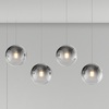 Altra opzione di Lampadario fili regolabili diverse altezze 4 sfere 20