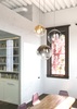 Particolare di Lampadario moderno 3 sfere vetro design 30/25/20cm grappolo  42492