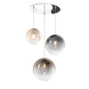 Ulteriore dettaglio di Lampadario moderno 3 sfere vetro design 30/25/20cm grappolo  42492