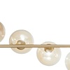 Lampadario lungo sfere di vetro barra oro satinato avvolto da 8 sfere 41874 LUCI MODERNE - foto 4