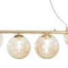 Lampadario lungo sfere di vetro barra oro satinato avvolto da 8 sfere 41874 LUCI MODERNE - foto 5