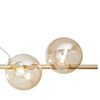 Lampadario lungo sfere di vetro barra oro satinato avvolto da 8 sfere 41874 LUCI MODERNE - foto 6