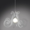 Altra foto Lampadario acrilico trasparente design riccioli  diametro 64 cm