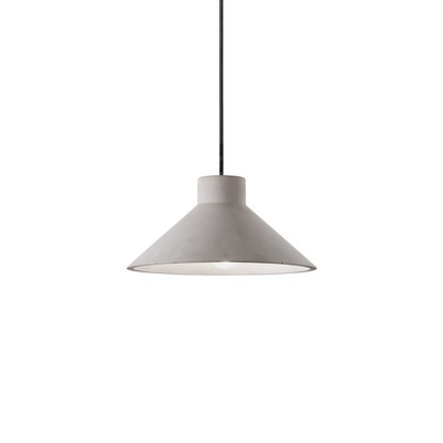 Lampadario triangolo cemento moderno industrial 25x12,5 OIL-6 SP1 IDEAL LUX