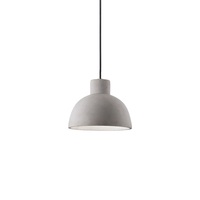 Lampadario cupoletta cemento naturale look industrial 20,5x15,5 OIL-5 SP1 IDEAL LUX