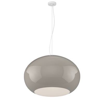 Sospensione lampadario tortora 55cm design cupola 3xE27 1218/S55-TO CASPER TOP LIGHT