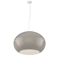 Sospensione lampadario tortora 55cm design cupola 3xE27 1218/S55-TO CASPER TOP LIGHT