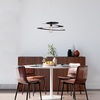 Immagine aggiuntiva di Lampadario nero moderno a sospensione in metallo spirale morbida d50  42383