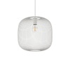 Sospensione Design squadrato Bianco 29cm lampadario leggero ed easy in maglia metallica NET SP1 D34 