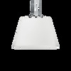 Immagine aggiuntiva di Lampadario moderno in vetro bianco a trapezio 40cm CYLINDER SP1 D40 IDEAL LUX