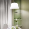 Lampadario moderno in vetro bianco a trapezio 40cm CYLINDER SP1 D40 IDEAL LUX