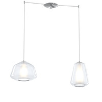 Lampadario trasparente doppio vetri design diversi  43312